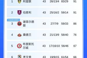 下轮生死战！英冠第3谢菲联剩3轮领先第六20分，可能一起踢附加赛